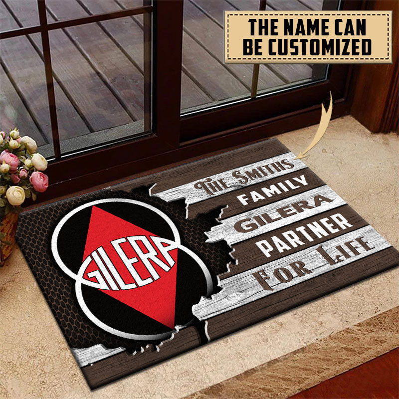 Gilera Doormat Custom Name, Multicolor - Famjoys Gilera Doormat Custom Name, Multicolor - Famjoys