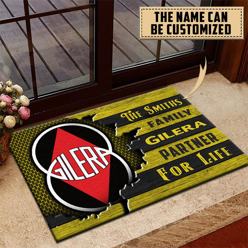 Gilera Doormat Custom Name, Multicolor - Famjoys Gilera Doormat Custom Name, Multicolor - Famjoys