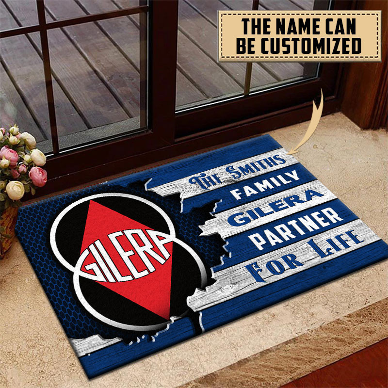 Gilera Doormat Custom Name, Multicolor - Famjoys Gilera Doormat Custom Name, Multicolor - Famjoys