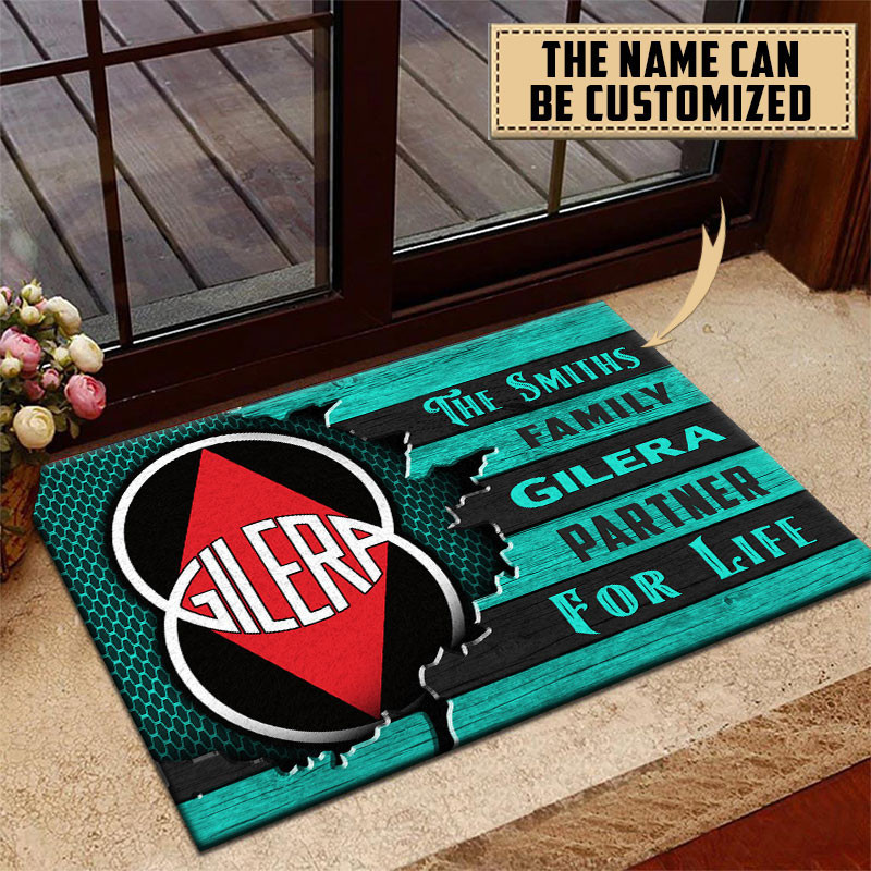 Gilera Doormat Custom Name, Multicolor - Famjoys Gilera Doormat Custom Name, Multicolor - Famjoys