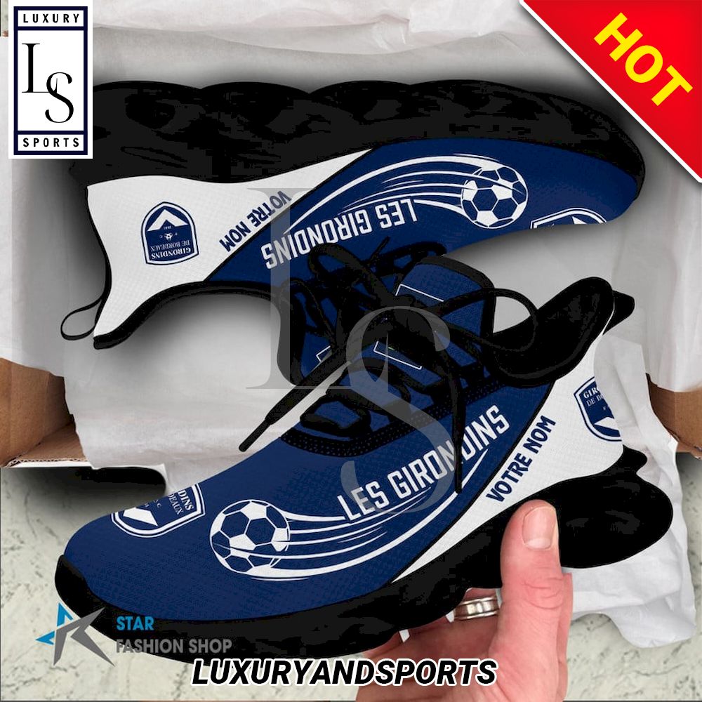 Girondins de Bordeaux Ligue 2 Custom Name Max Soul Shoes - Famjoys Girondins de Bordeaux Ligue 2 Custom Name Max Soul Shoes - Famjoys