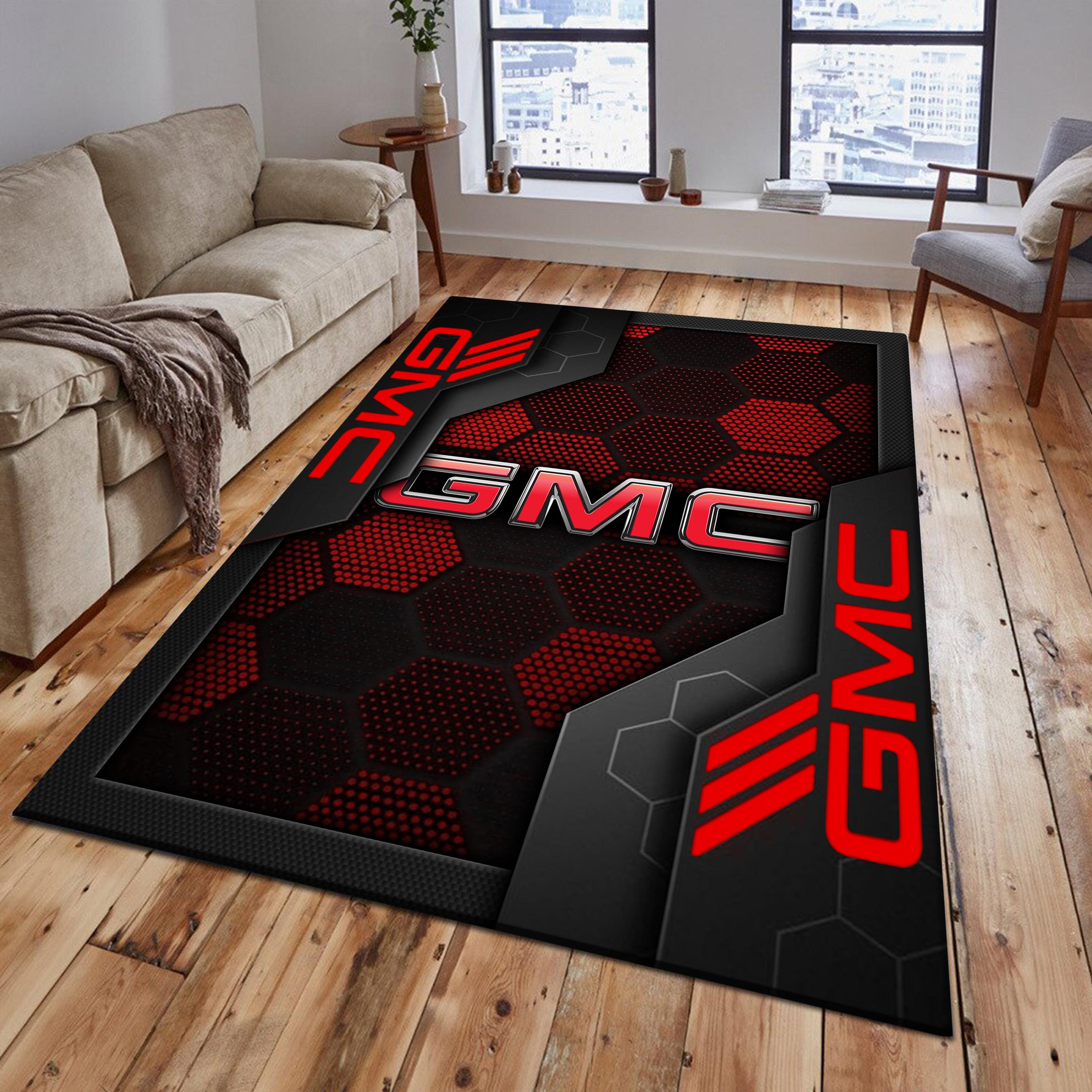 GMC Area Rugs 2527 Multicolor - Famjoys GMC Area Rugs 2527 Multicolor - Famjoys