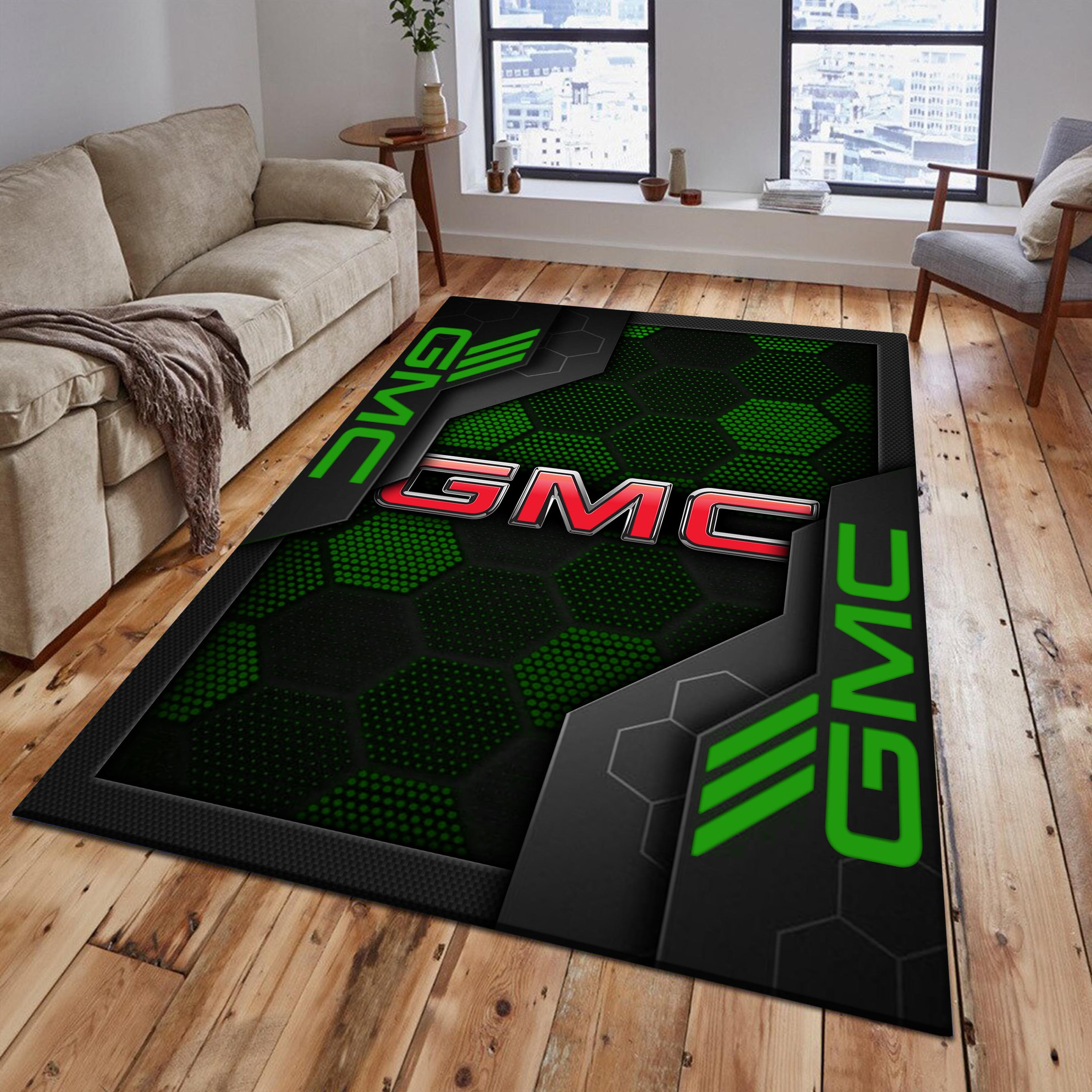 GMC Area Rugs 2527 Multicolor - Famjoys GMC Area Rugs 2527 Multicolor - Famjoys