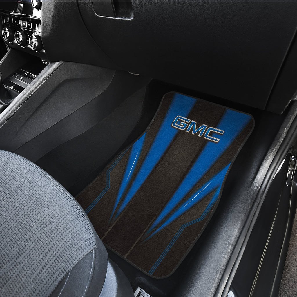 GMC Blue Floor Mats Covers Metal Abstract Ph220913-019 - Famjoys GMC Blue Floor Mats Covers Metal Abstract Ph220913-019 - Famjoys