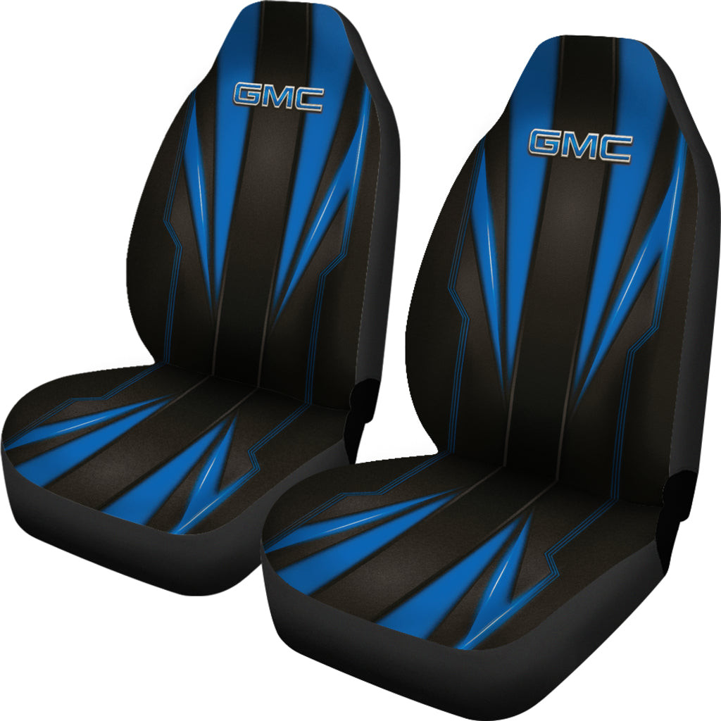 GMC Blue Logo Car Seat Covers Metal Abstract Ph220913-015 - Famjoys GMC Blue Logo Car Seat Covers Metal Abstract Ph220913-015 - Famjoys