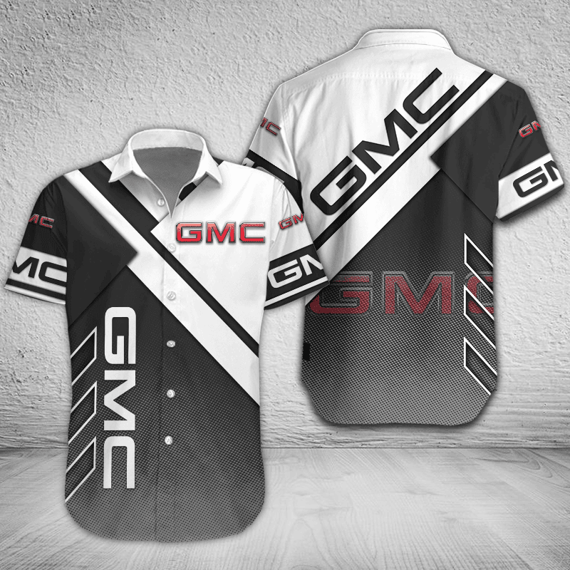 GMC Button Shirt Custom Name, Multicolor - Famjoys GMC Button Shirt Custom Name, Multicolor - Famjoys