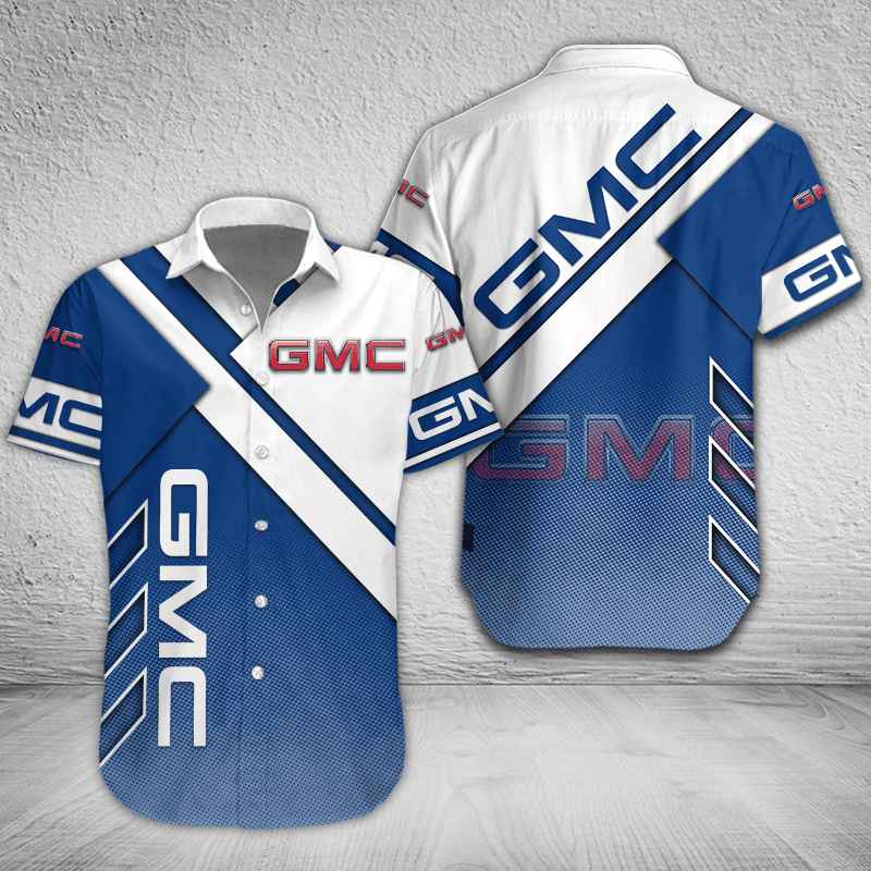 GMC Button Shirt Custom Name, Multicolor - Famjoys GMC Button Shirt Custom Name, Multicolor - Famjoys
