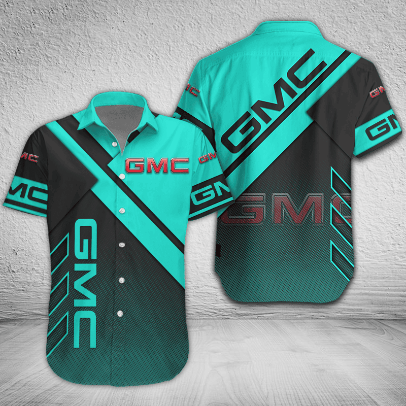 GMC Button Shirt Custom Name, Multicolor - Famjoys GMC Button Shirt Custom Name, Multicolor - Famjoys