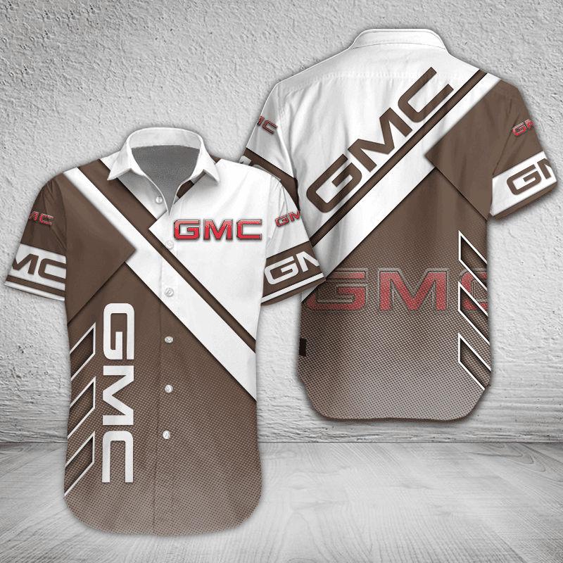 GMC Button Shirt Custom Name, Multicolor - Famjoys GMC Button Shirt Custom Name, Multicolor - Famjoys