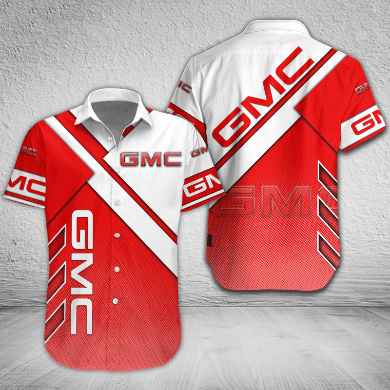 GMC Button Shirt Custom Name, Multicolor - Famjoys GMC Button Shirt Custom Name, Multicolor - Famjoys