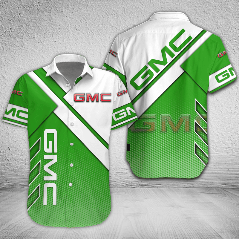 GMC Button Shirt Custom Name, Multicolor - Famjoys GMC Button Shirt Custom Name, Multicolor - Famjoys