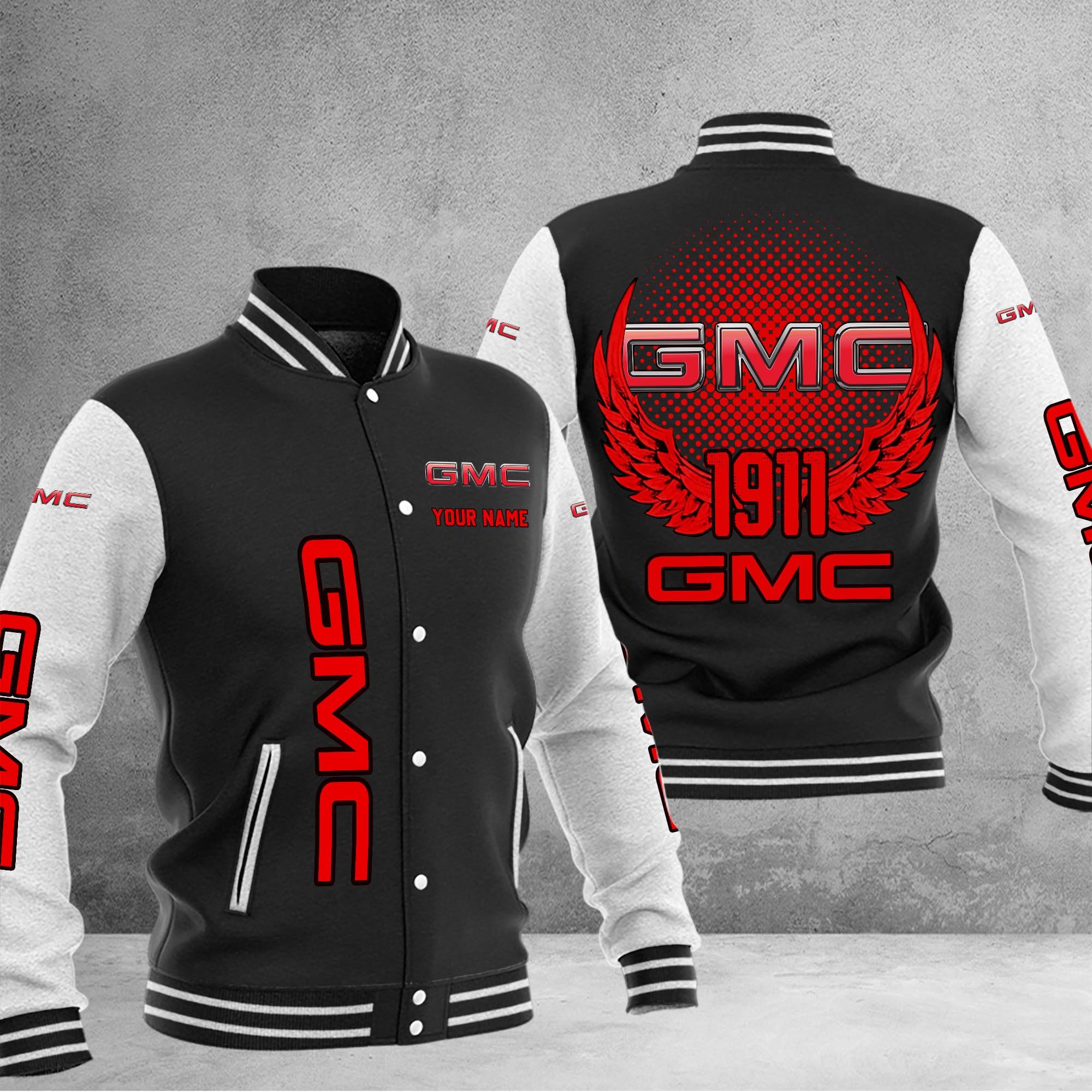 GMC DMHJ1042 Baseball Jacket Multicolor - Famjoys GMC DMHJ1042 Baseball Jacket Multicolor - Famjoys