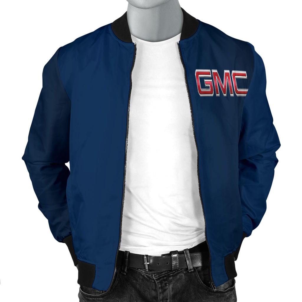 GMC Men's Bomber Jacket Blue - Famjoys GMC Men's Bomber Jacket Blue - Famjoys