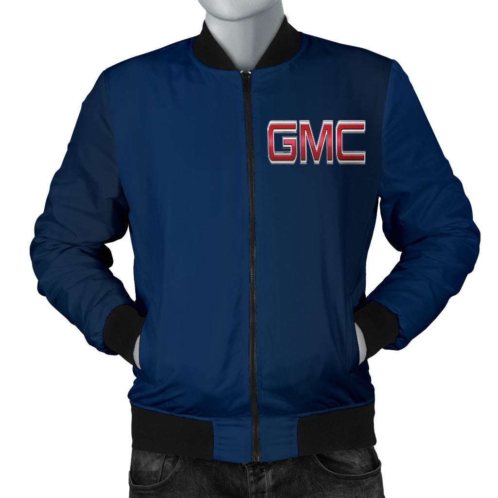 GMC Men's Bomber Jacket Blue - Famjoys GMC Men's Bomber Jacket Blue - Famjoys