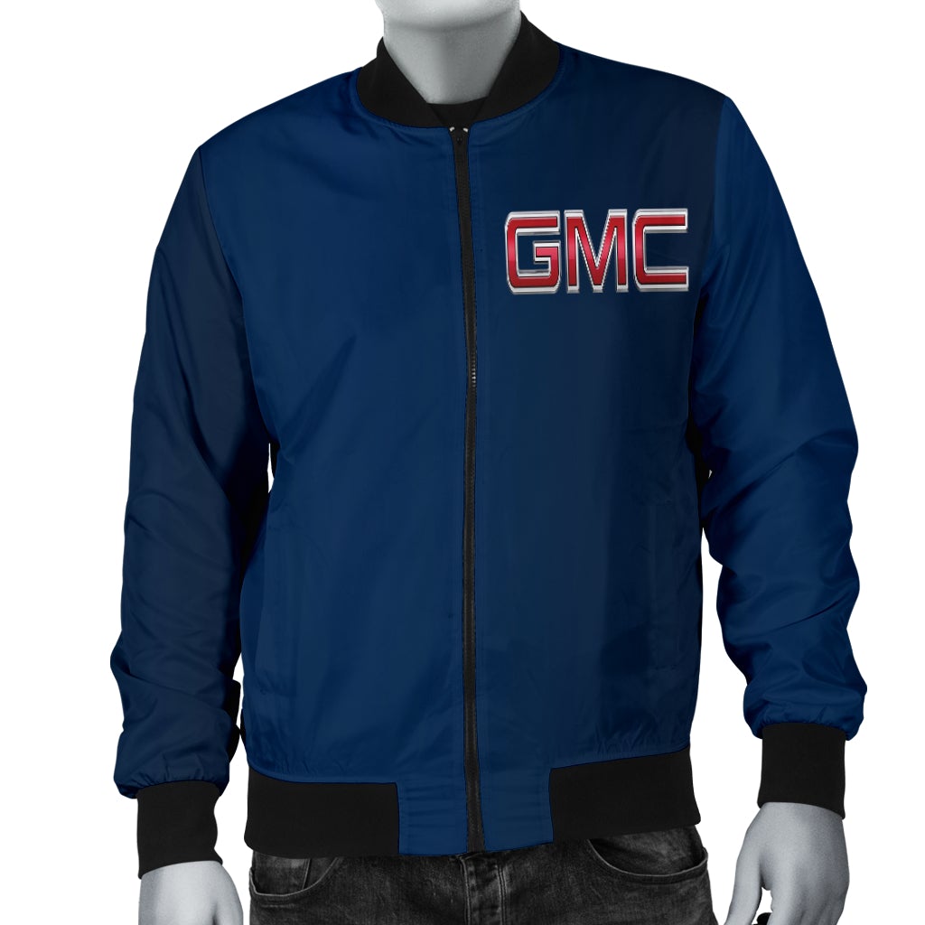 GMC Men's Bomber Jacket Blue - Famjoys GMC Men's Bomber Jacket Blue - Famjoys