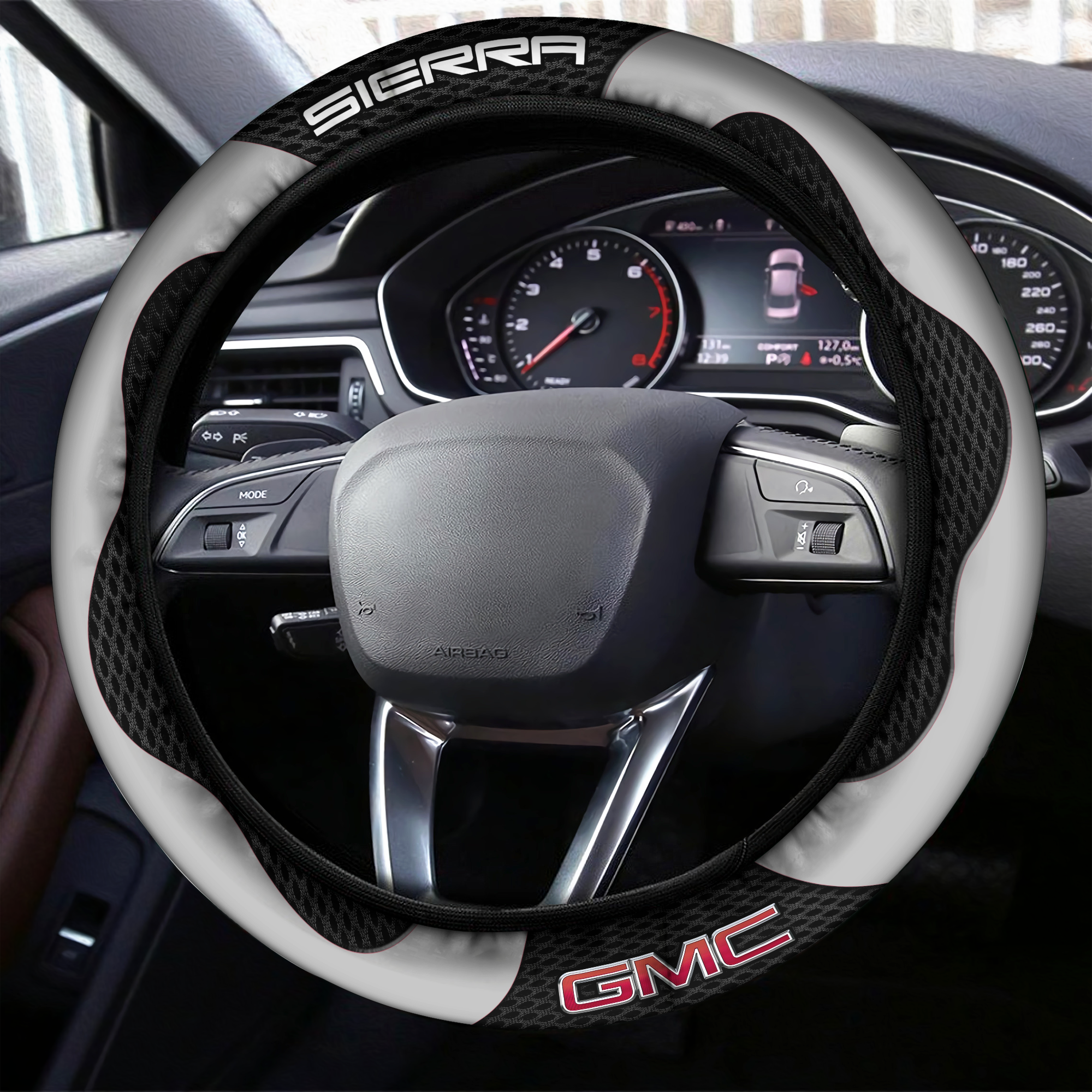 GMC SIERRA Steering Wheel Cover L4 - Famjoys GMC SIERRA Steering Wheel Cover L4 - Famjoys
