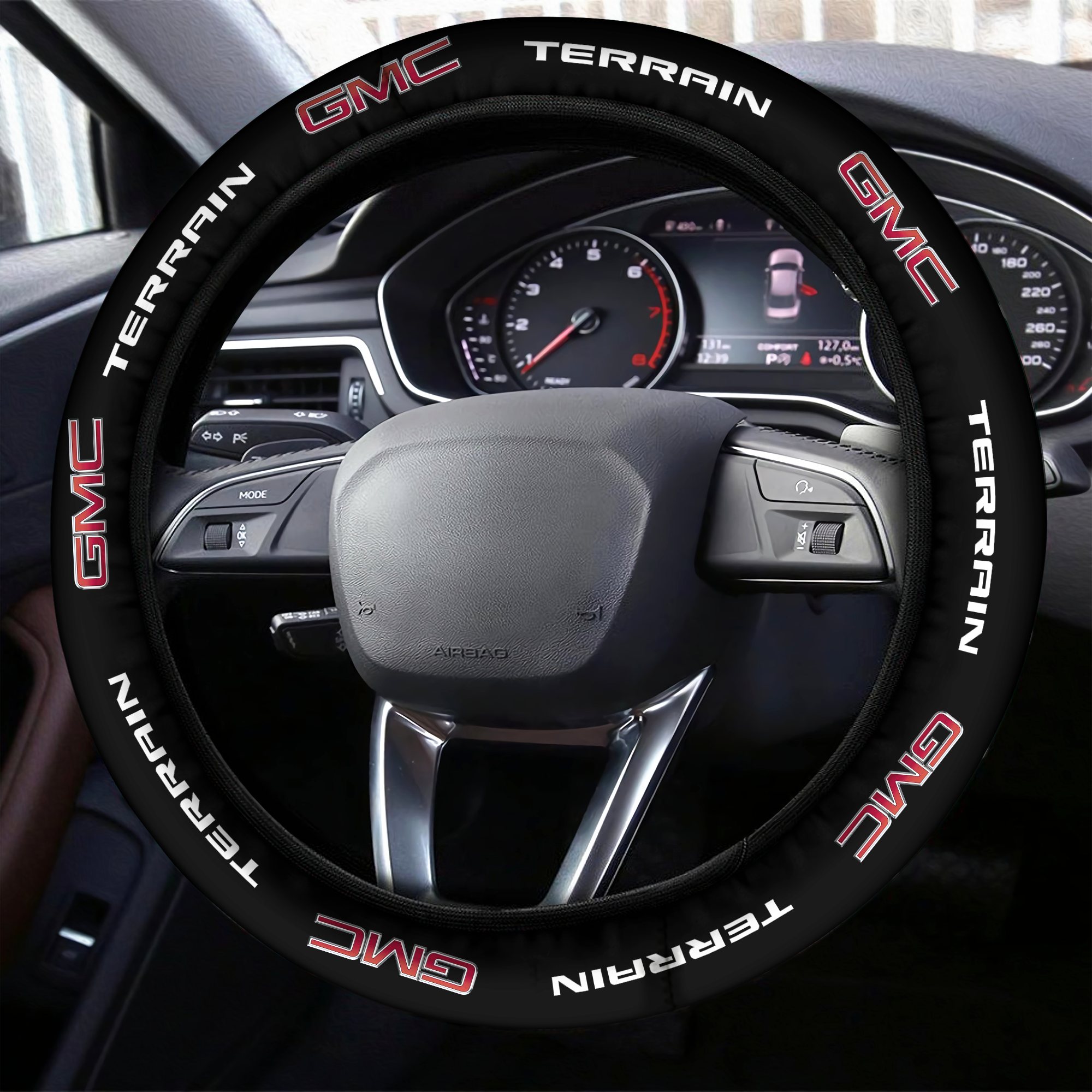GMC SIERRA Steering Wheel Cover L5 - Famjoys GMC SIERRA Steering Wheel Cover L5 - Famjoys