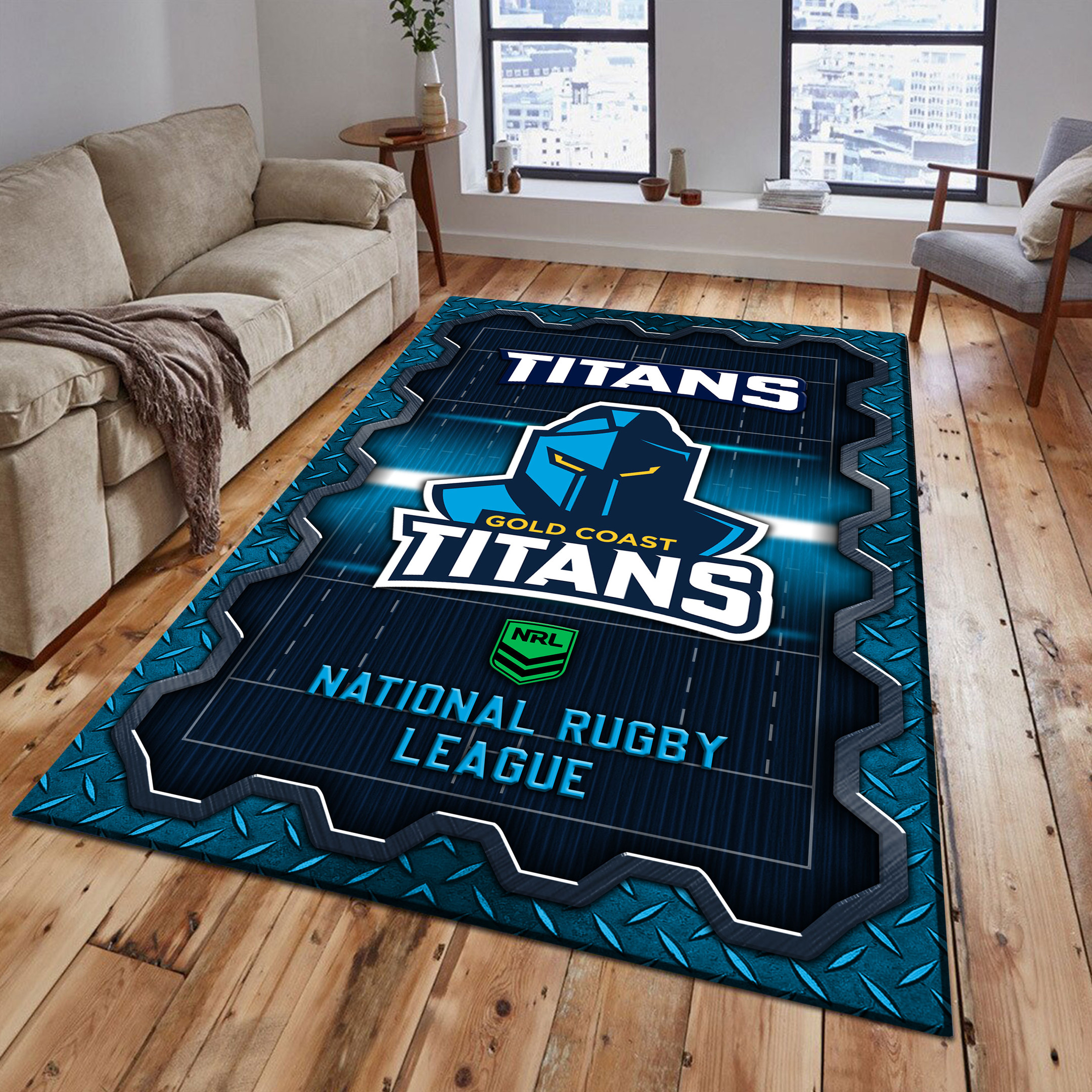 Gold Coast Titans Area Rugs 35