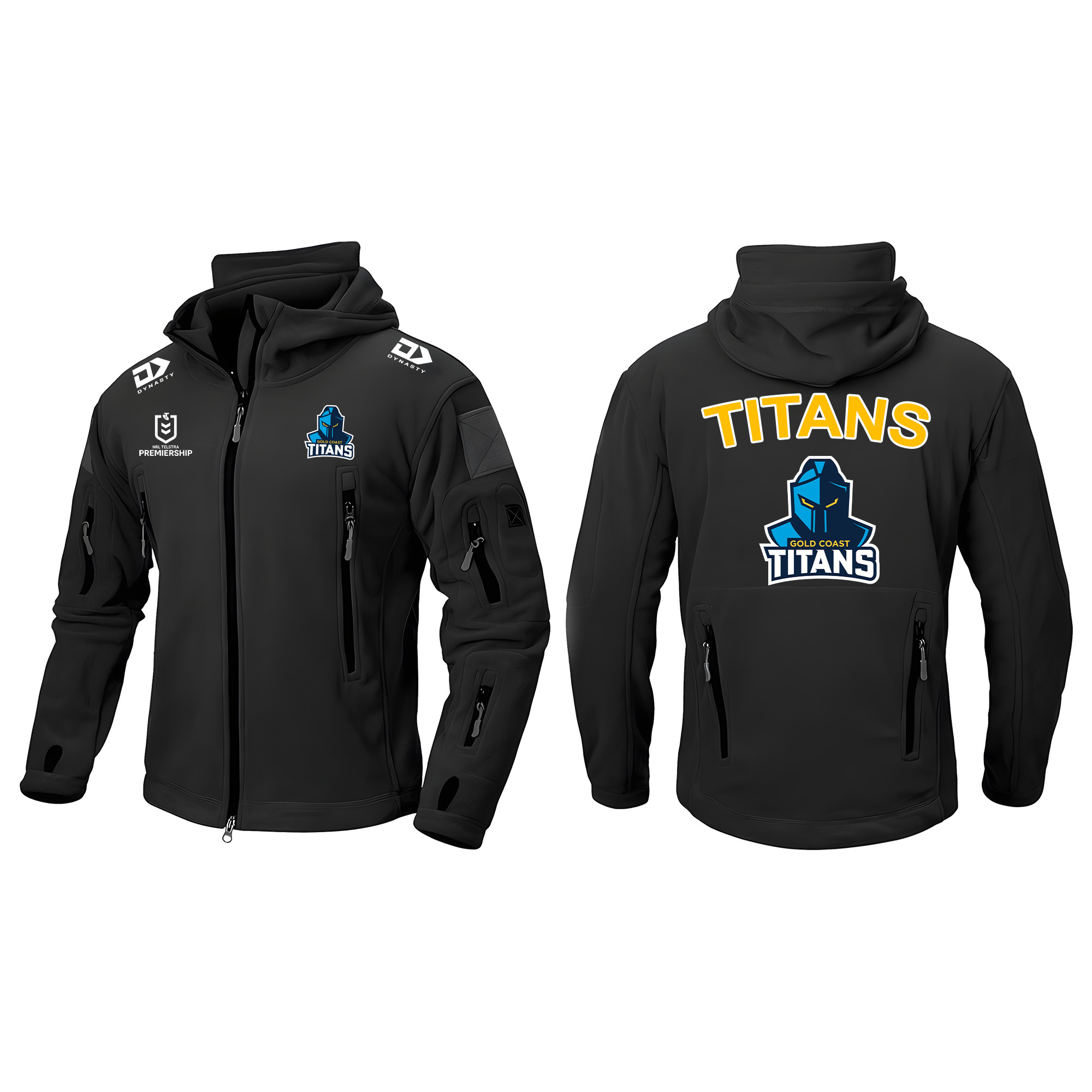 Gold Coast Titans Army Jacket – Edition - Famjoys Gold Coast Titans Army Jacket – Edition - Famjoys