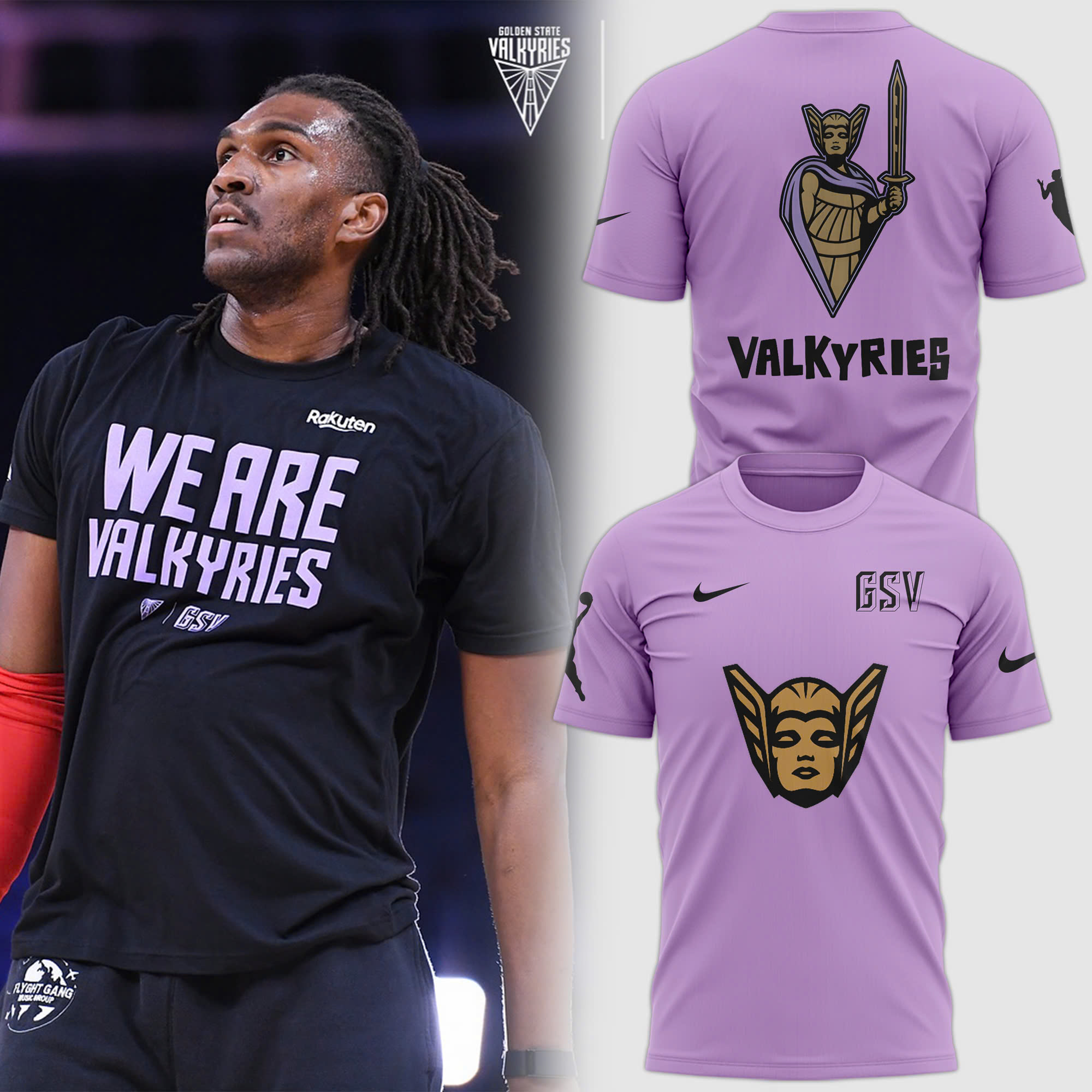 Golden State Valkyries Secondary Logo Shirt - Famjoys Golden State Valkyries Secondary Logo Shirt - Famjoys