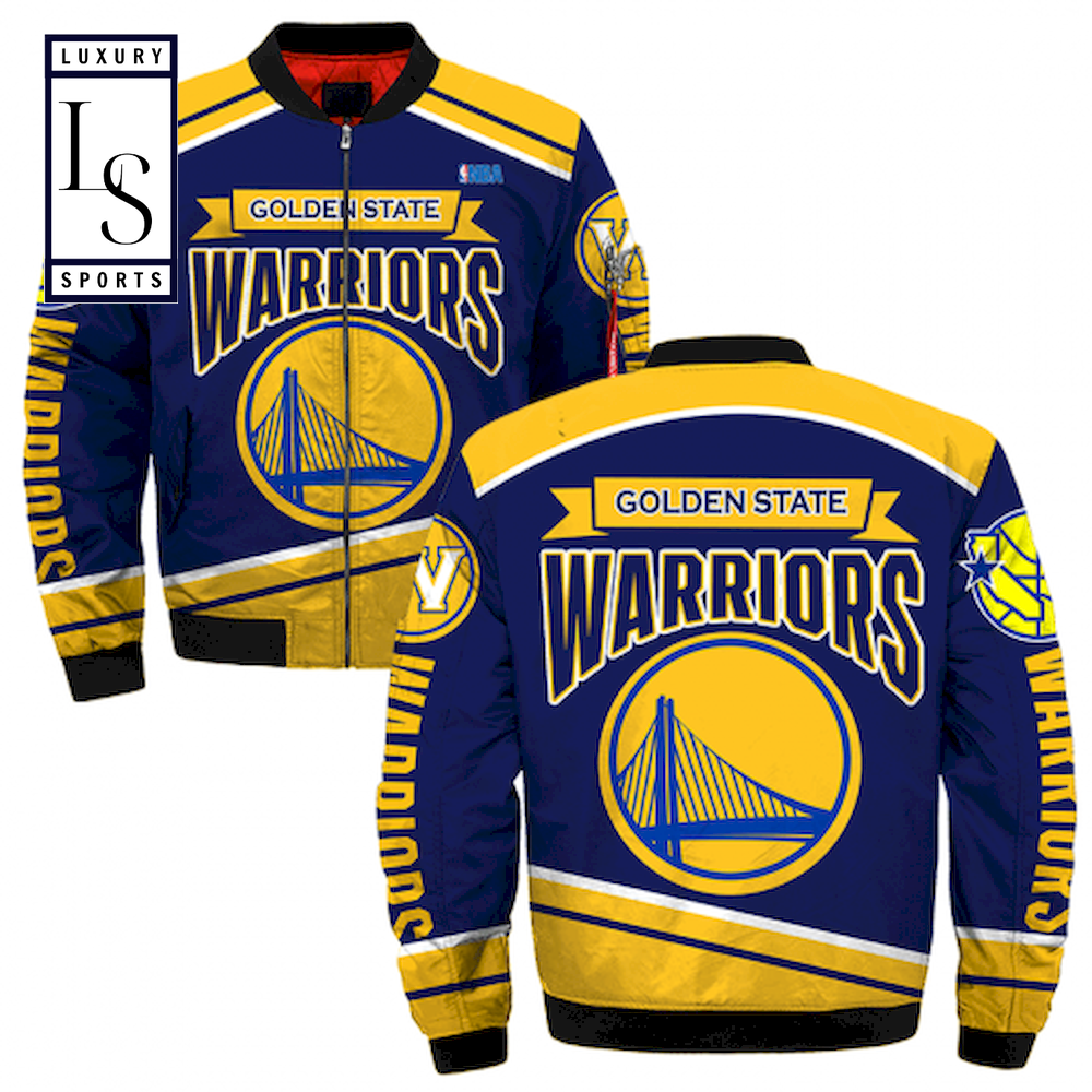 Golden State Warriors Bomber Jacket - Famjoys Golden State Warriors Bomber Jacket - Famjoys