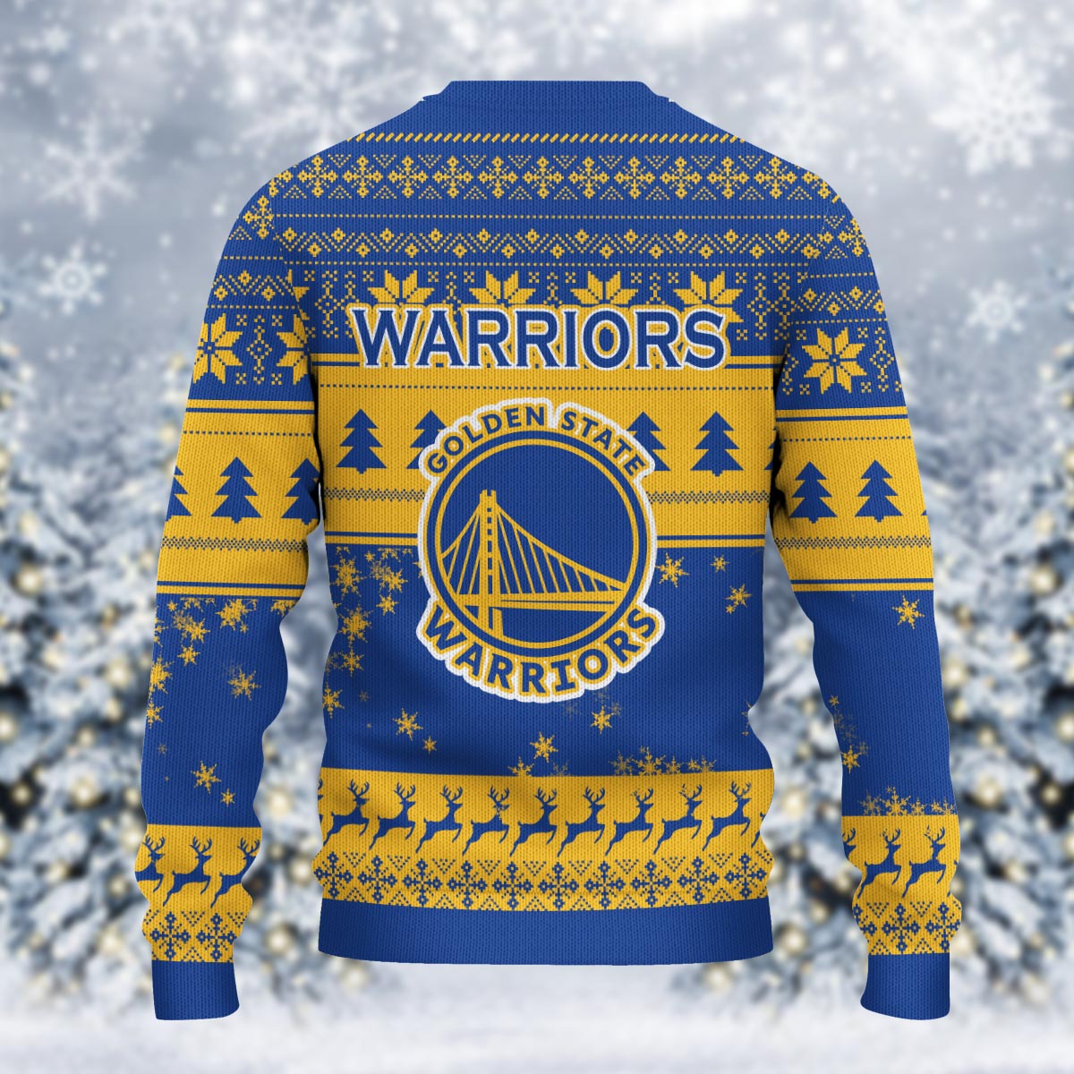 Golden State Warriors Grinch Christmas Ugly Sweater - Famjoys Golden State Warriors Grinch Christmas Ugly Sweater - Famjoys