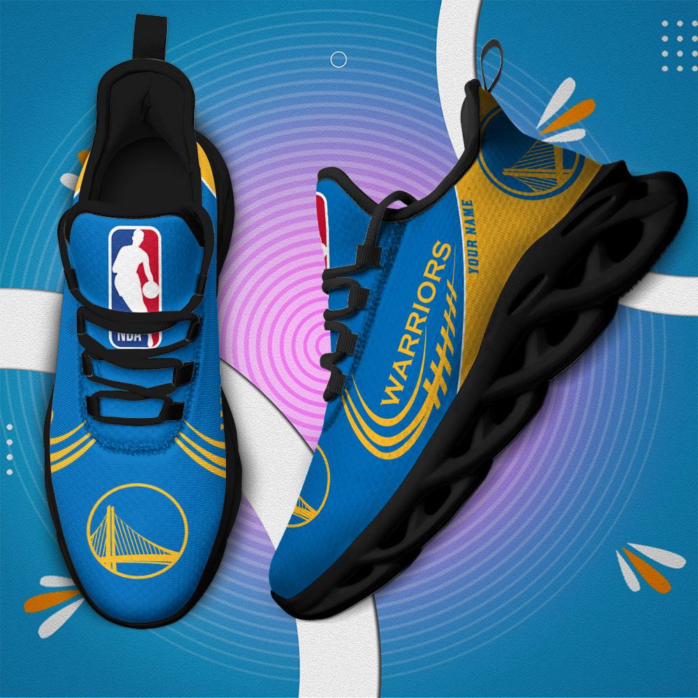 Golden State Warriors Max Soul Shoes - Famjoys Golden State Warriors Max Soul Shoes - Famjoys