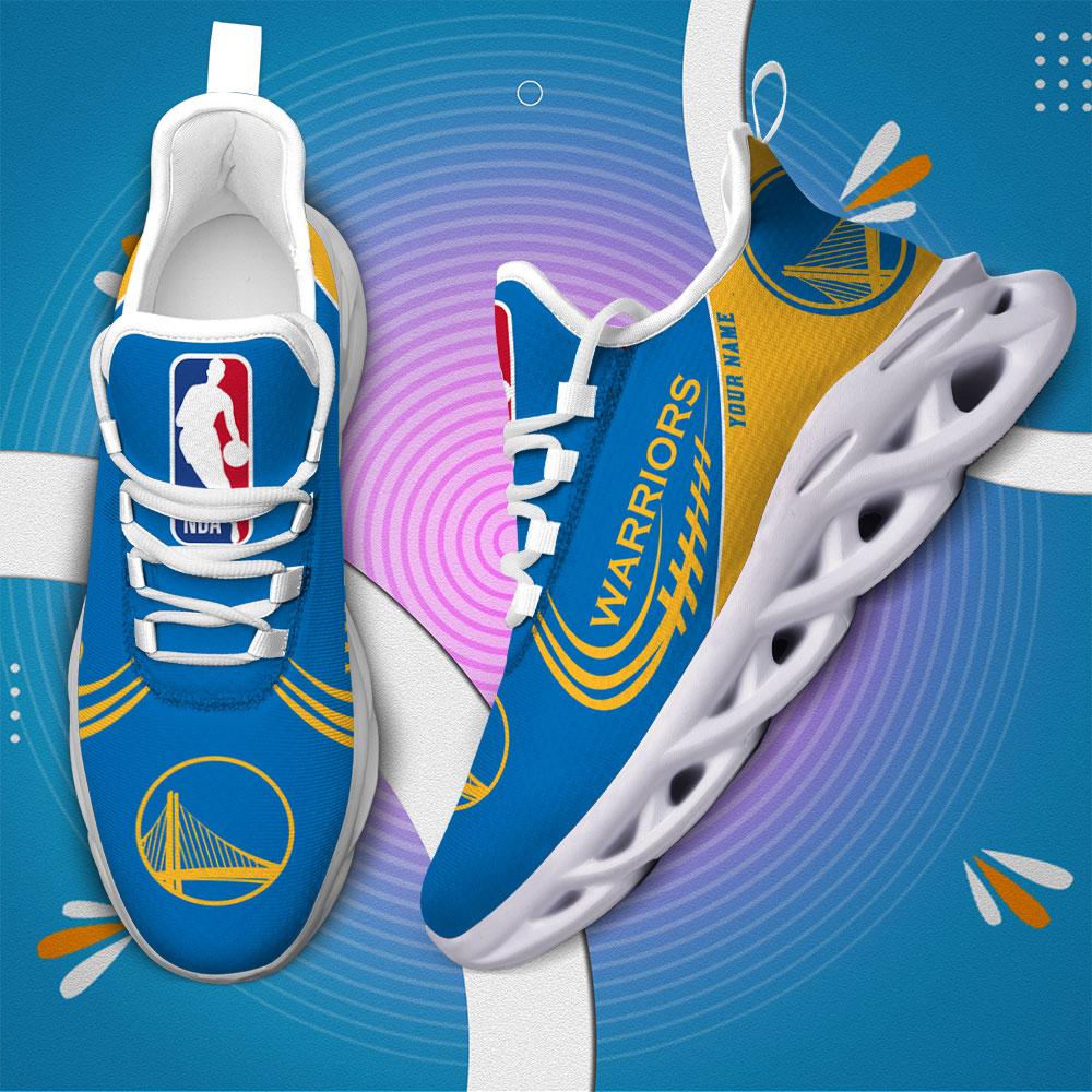 Golden State Warriors Max Soul Shoes - Famjoys Golden State Warriors Max Soul Shoes - Famjoys