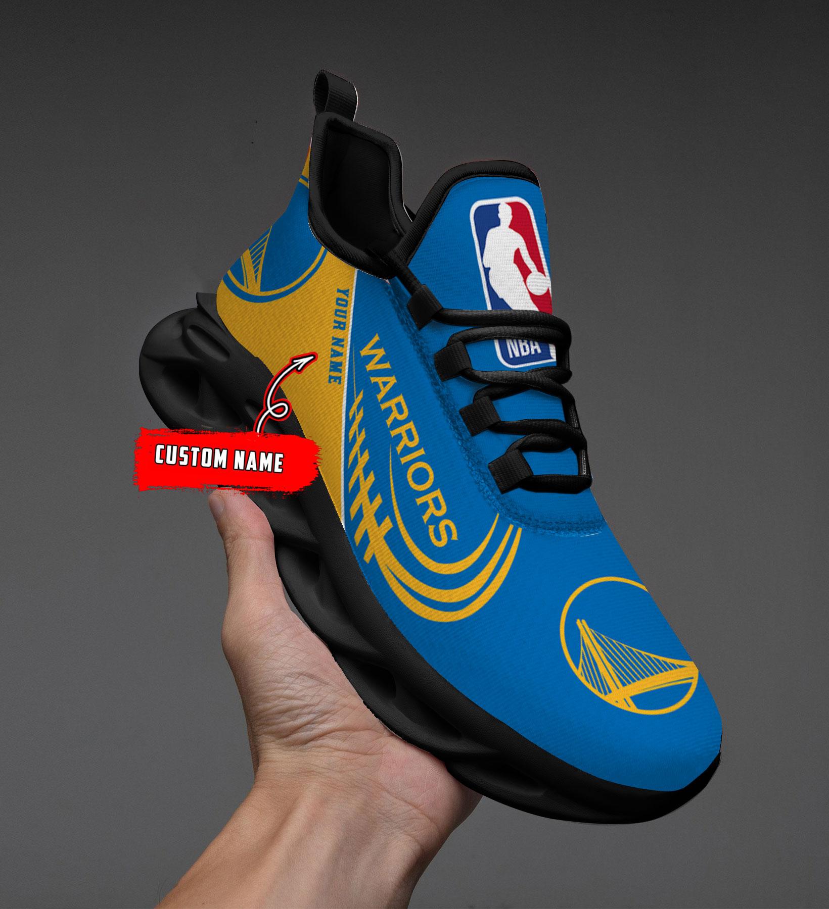 Golden State Warriors Max Soul Shoes - Famjoys Golden State Warriors Max Soul Shoes - Famjoys