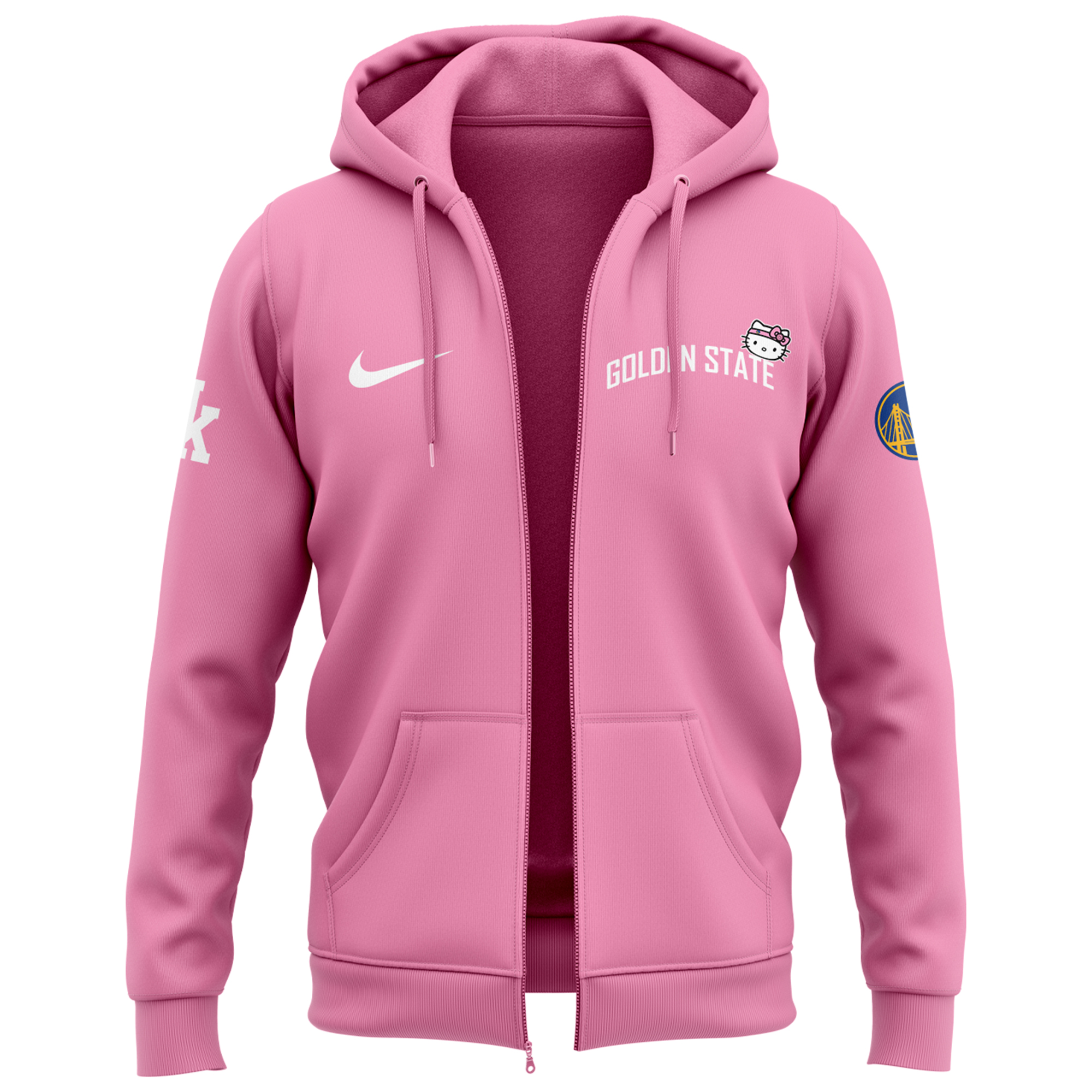 Golden State Warriors Pink Hoodie 2024 - Famjoys Golden State Warriors Pink Hoodie 2024 - Famjoys