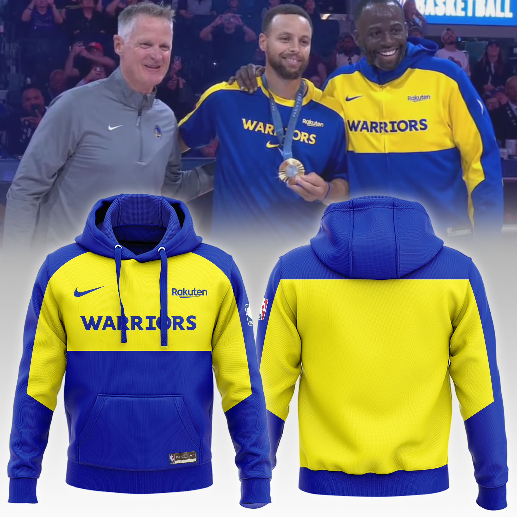 Golden State Warriors Team Warm Up Hoodie