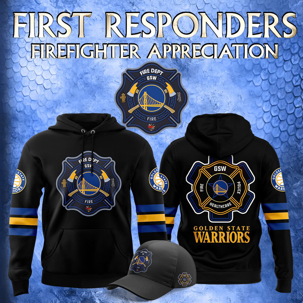 Golden State Warriors x Firefighter Appreciation Night Premium Tee Hoodie - Famjoys Golden State Warriors x Firefighter Appreciation Night Premium Tee Hoodie - Famjoys