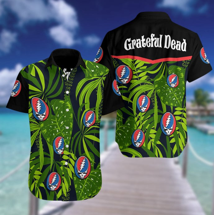 Grateful Dead Hawaiian Beach Shirt - Famjoys Grateful Dead Hawaiian Beach Shirt - Famjoys