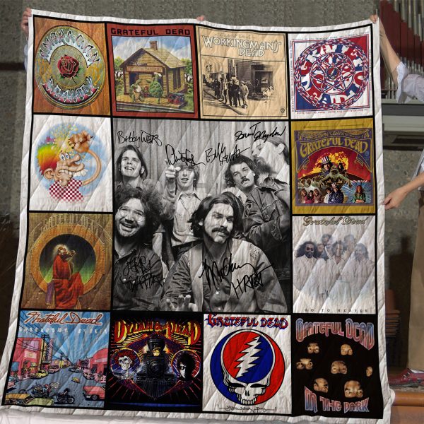 Grateful Dead Quilt Blanket - Famjoys Grateful Dead Quilt Blanket - Famjoys