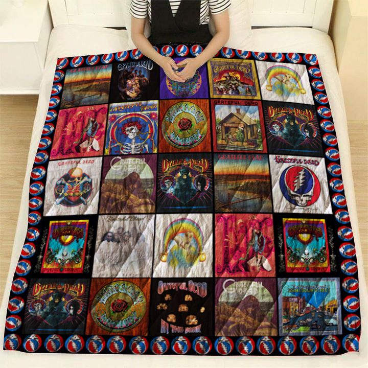 Grateful Dead Quilt Blanket Ver 3 - Famjoys Grateful Dead Quilt Blanket Ver 3 - Famjoys