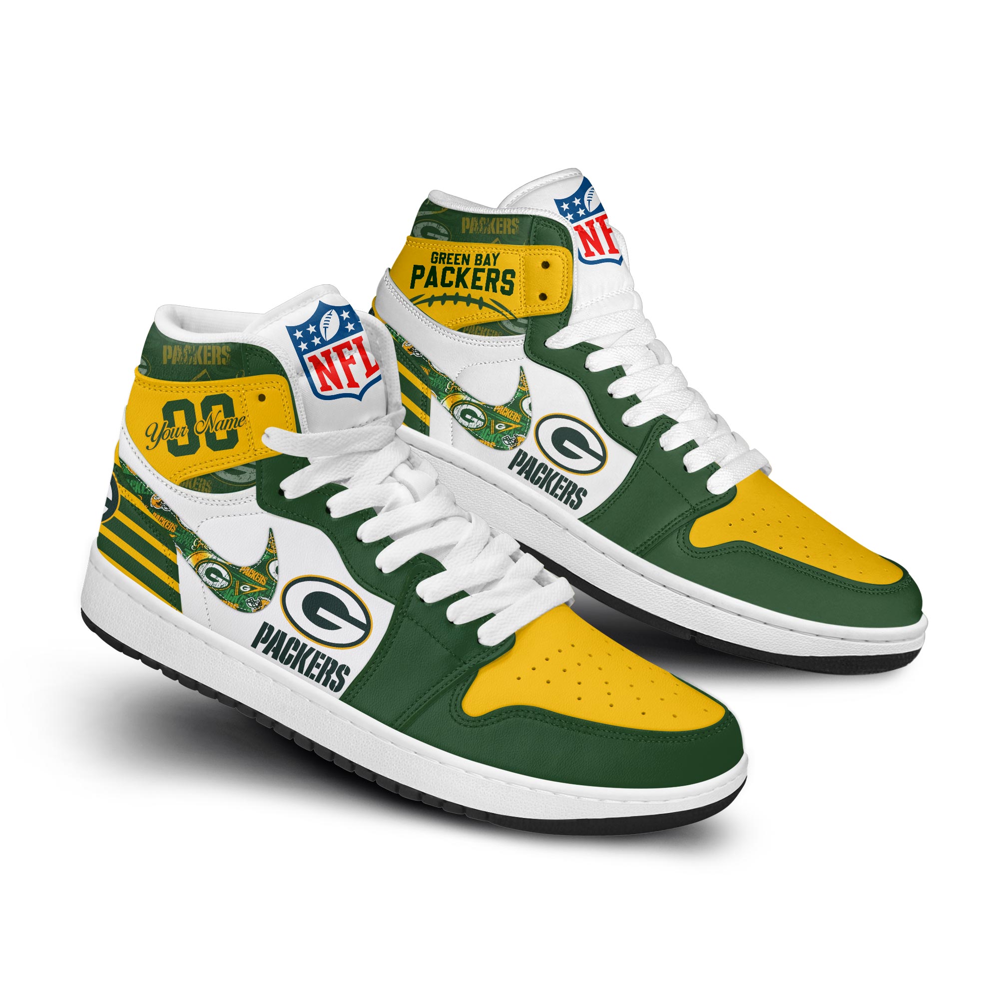 Green Bay Packer Personalized Shoes - Famjoys