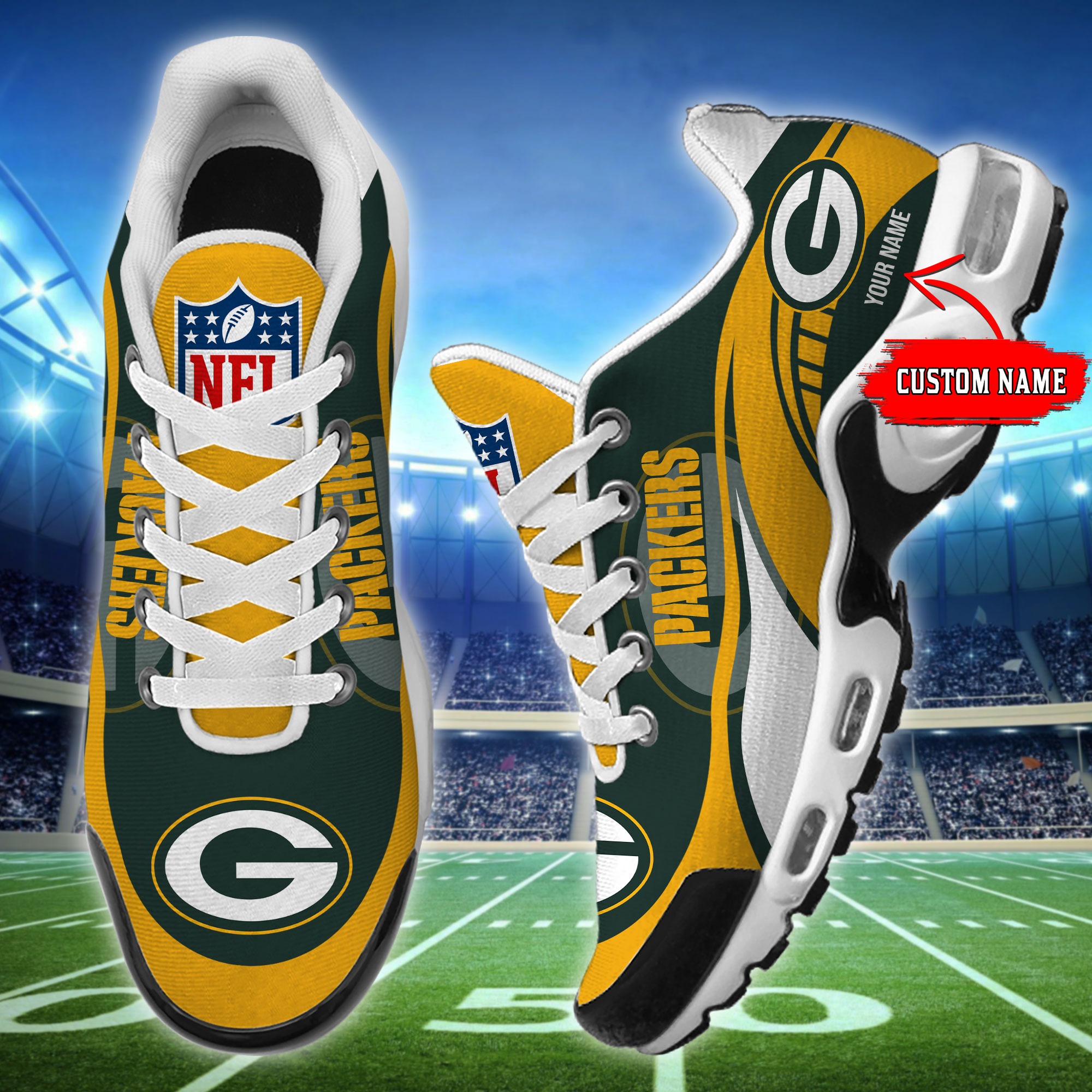 Green Bay Packers-32 Teams TN H56 SHOES Cool Gift-SP18082344ID02 - Famjoys Green Bay Packers-32 Teams TN H56 SHOES Cool Gift-SP18082344ID02 - Famjoys