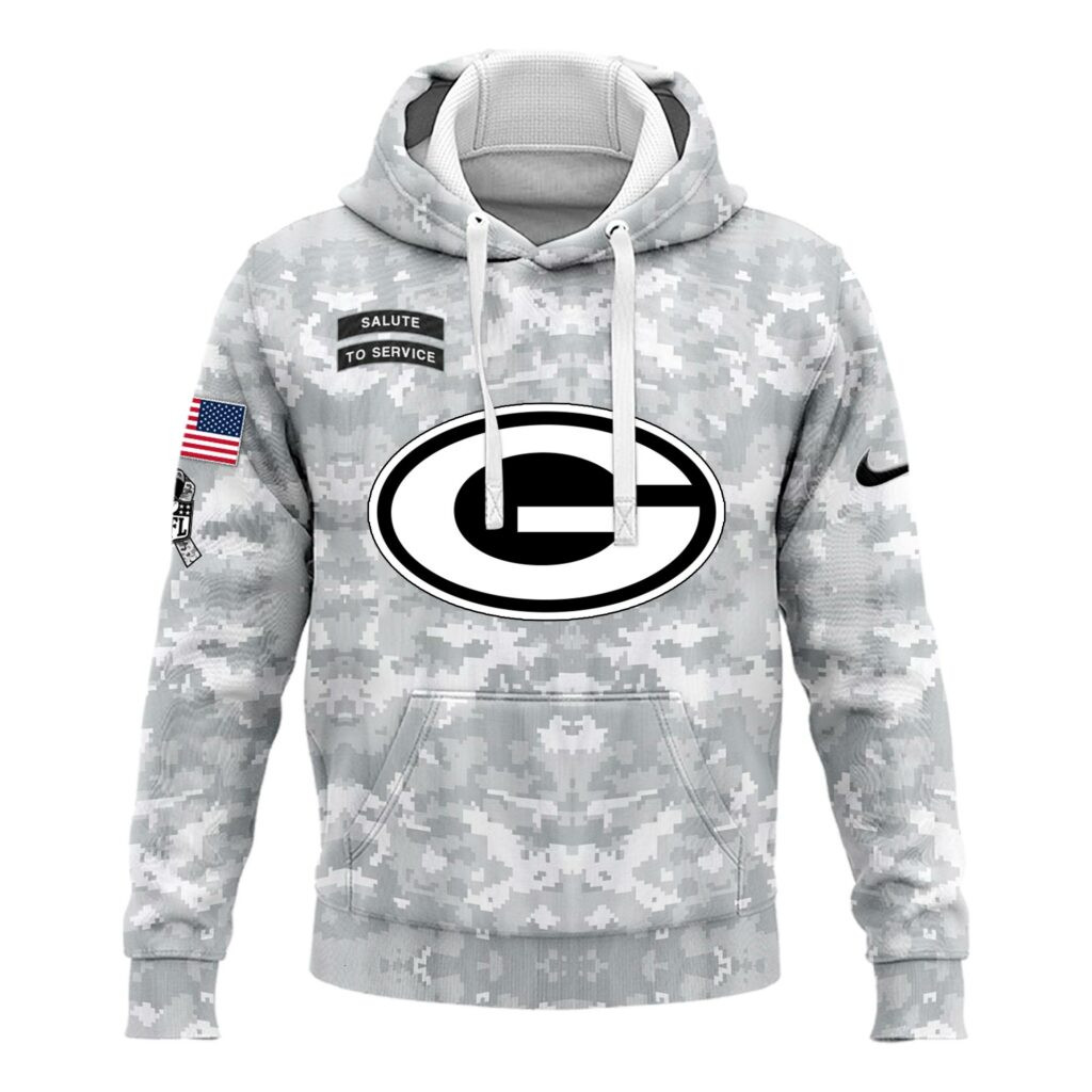 Green Bay Packers Arctic Camo Salute to Service Club Hoodie Edition - Famjoys Green Bay Packers Arctic Camo Salute to Service Club Hoodie Edition - Famjoys
