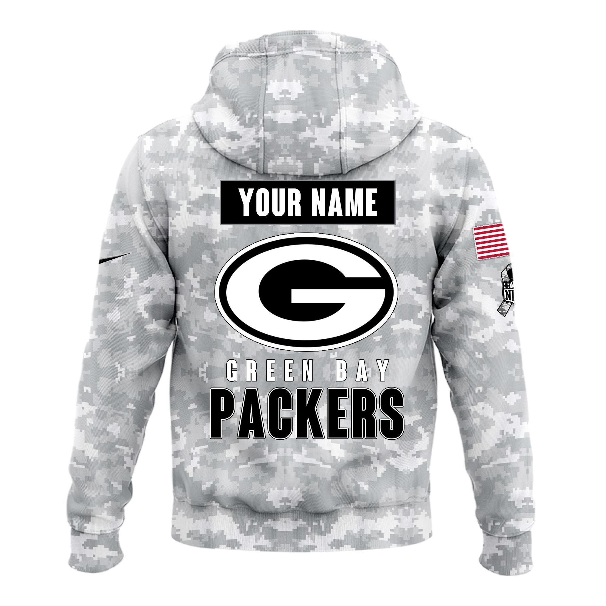 Green Bay Packers Arctic Camo Salute to Service Club Hoodie - Famjoys Green Bay Packers Arctic Camo Salute to Service Club Hoodie - Famjoys
