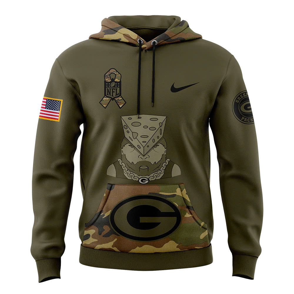Green Bay Packers Camo Salute to Service Club Fleece Pullover Hoodie - Famjoys Green Bay Packers Camo Salute to Service Club Fleece Pullover Hoodie - Famjoys