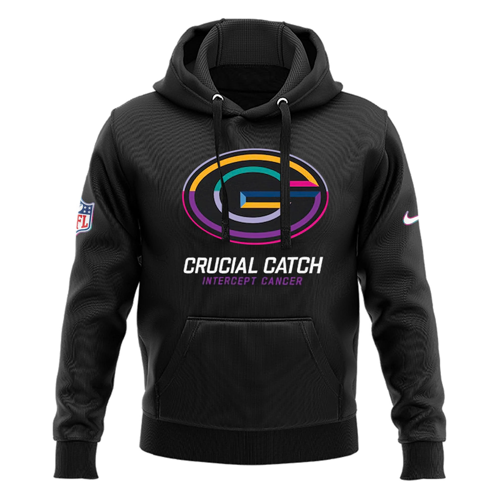 Green Bay Packers Crucial Catch Hoodie - Famjoys Green Bay Packers Crucial Catch Hoodie - Famjoys