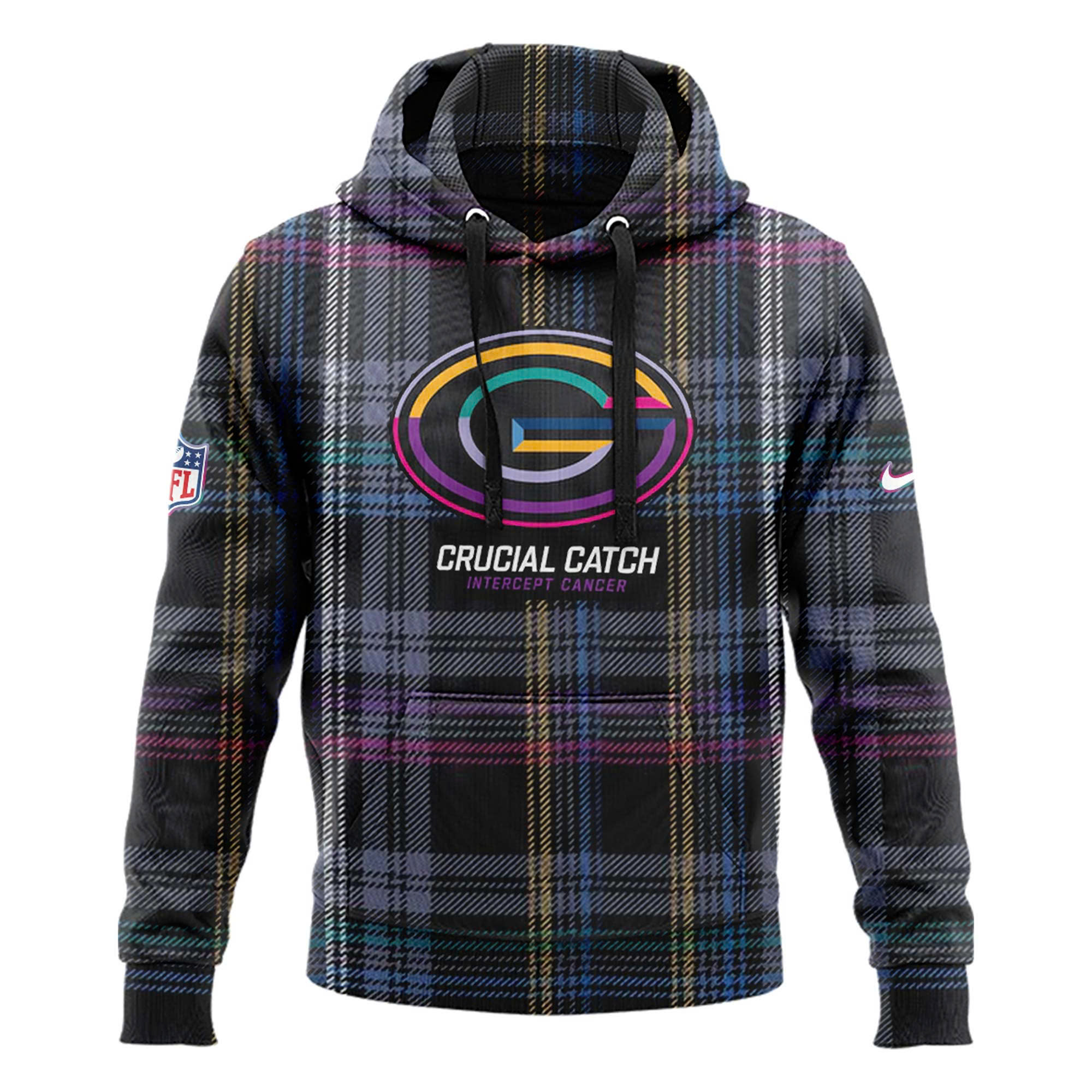 Green Bay Packers Crucial Catch Hoodie - Famjoys Green Bay Packers Crucial Catch Hoodie - Famjoys