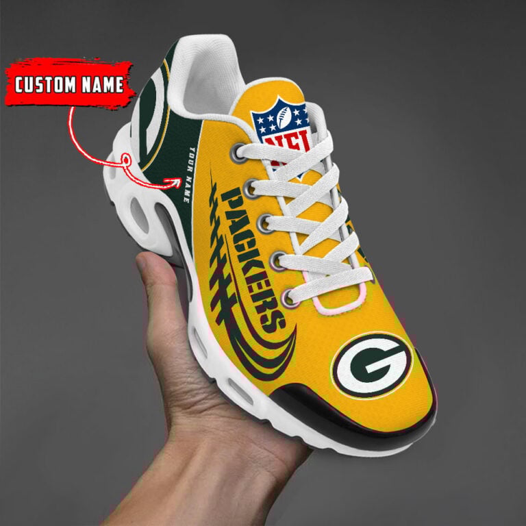 Green Bay Packers Custom Name-TN Shoes Perfect Gift-DS001 - Famjoys Green Bay Packers Custom Name-TN Shoes Perfect Gift-DS001 - Famjoys