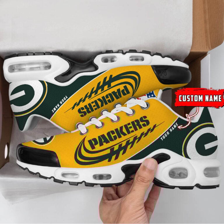 Green Bay Packers Custom Name-TN Shoes Perfect Gift-DS001 - Famjoys Green Bay Packers Custom Name-TN Shoes Perfect Gift-DS001 - Famjoys