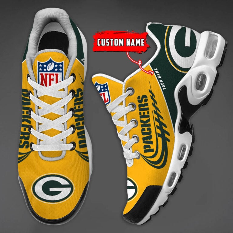 Green Bay Packers Custom Name-TN Shoes Perfect Gift-DS001 - Famjoys Green Bay Packers Custom Name-TN Shoes Perfect Gift-DS001 - Famjoys