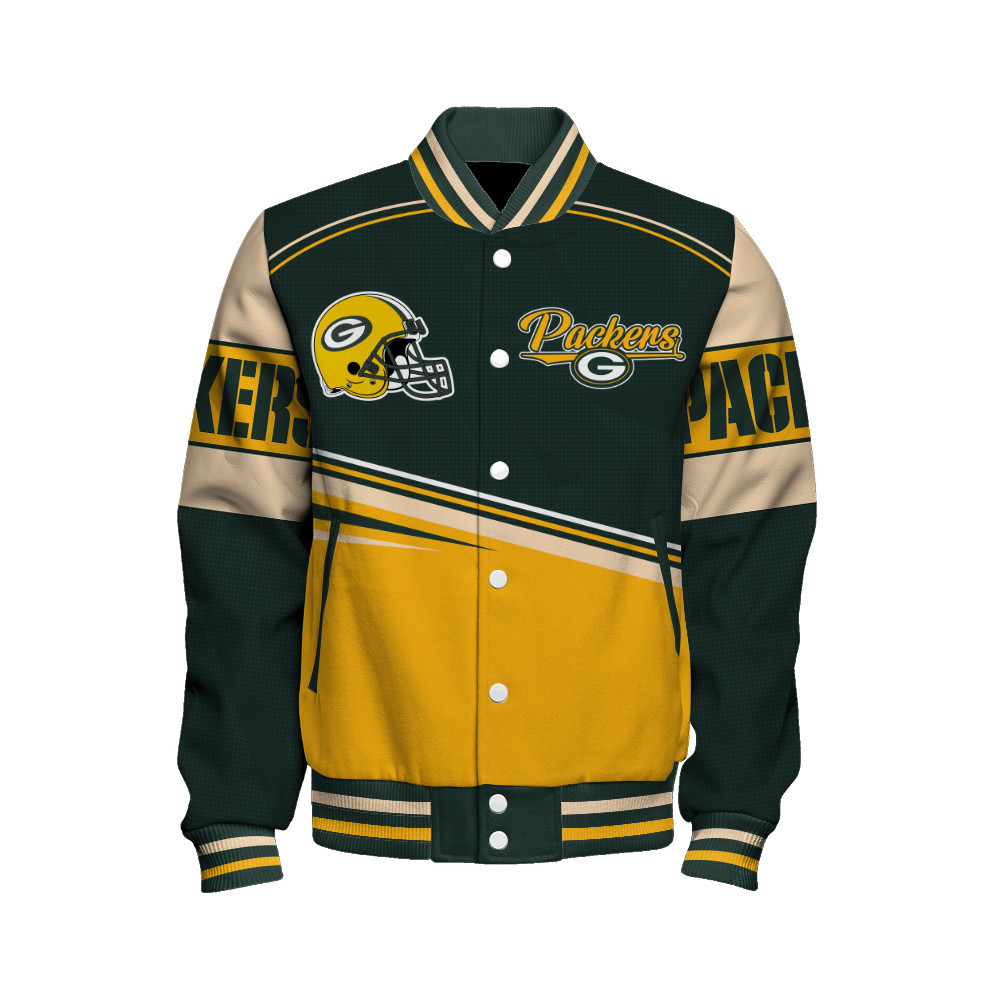 Green Bay Packers - Dare To Be Different Unisex Varsity Jacket - Famjoys Green Bay Packers - Dare To Be Different Unisex Varsity Jacket - Famjoys