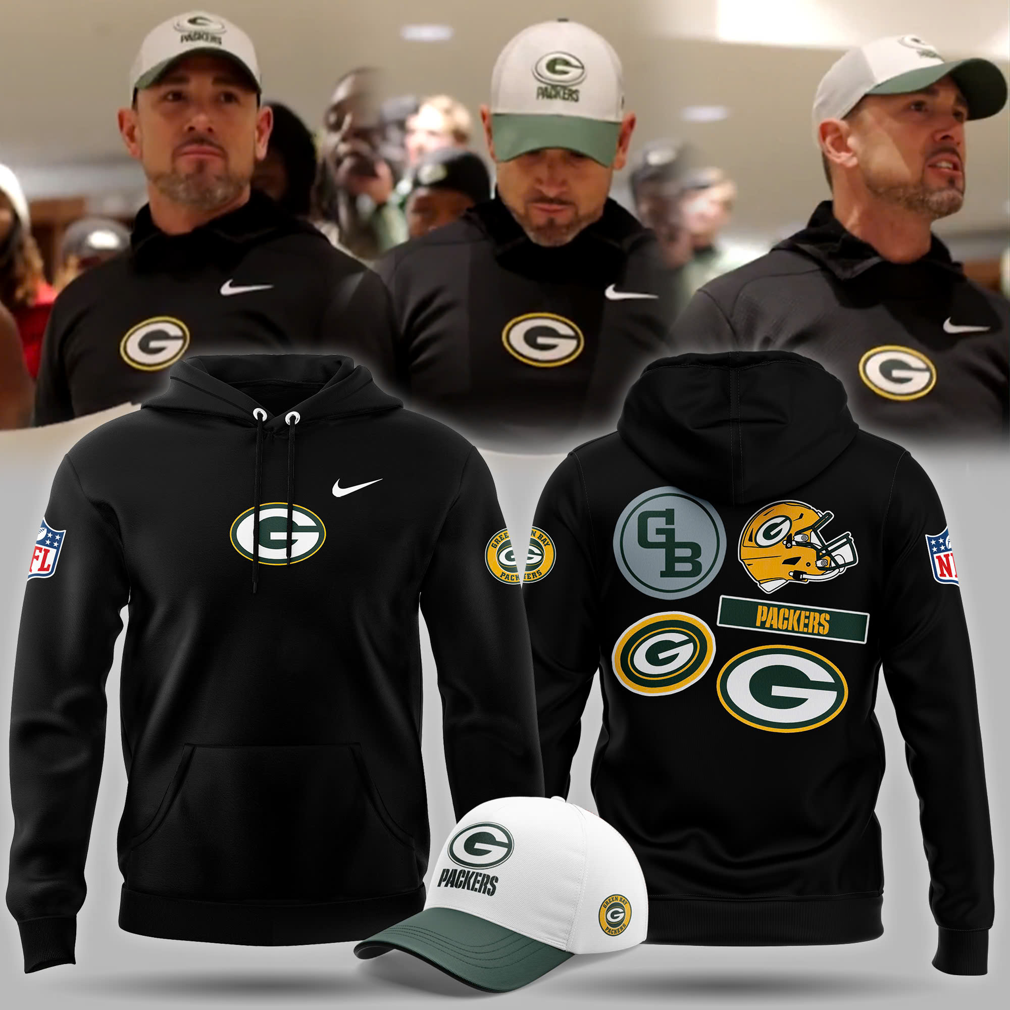 Green Bay Packers Hoodie - Famjoys Green Bay Packers Hoodie - Famjoys