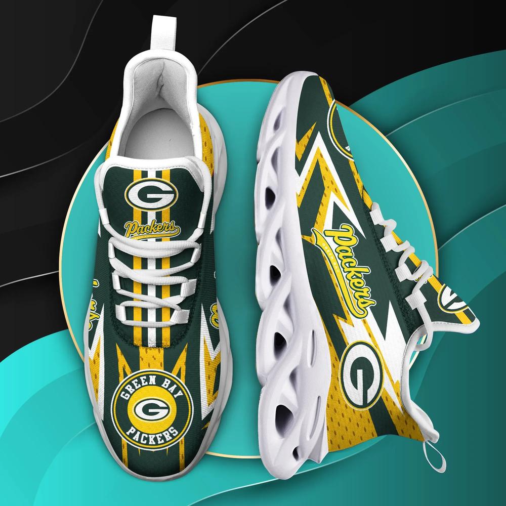Green Bay Packers Max Soul Shoes, Packers Sneakers Men Women - Famjoys Green Bay Packers Max Soul Shoes, Packers Sneakers Men Women - Famjoys