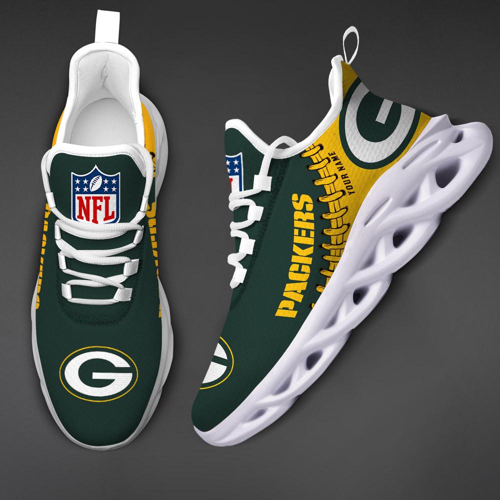 Green Bay Packers Max Soul Sneaker - Famjoys Green Bay Packers Max Soul Sneaker - Famjoys