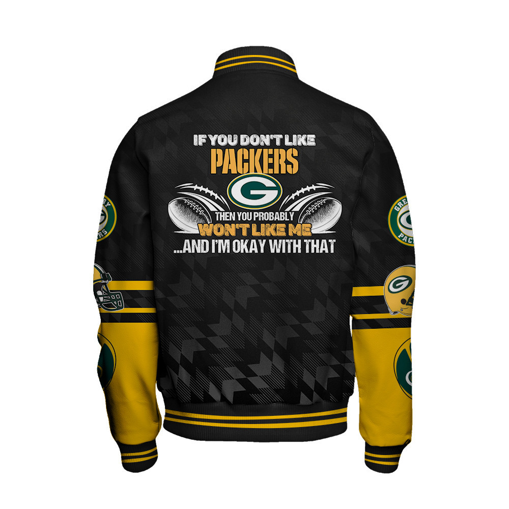 Green Bay Packers National Football Conference Unisex Varsity Jacket V12 - Famjoys Green Bay Packers National Football Conference Unisex Varsity Jacket V12 - Famjoys